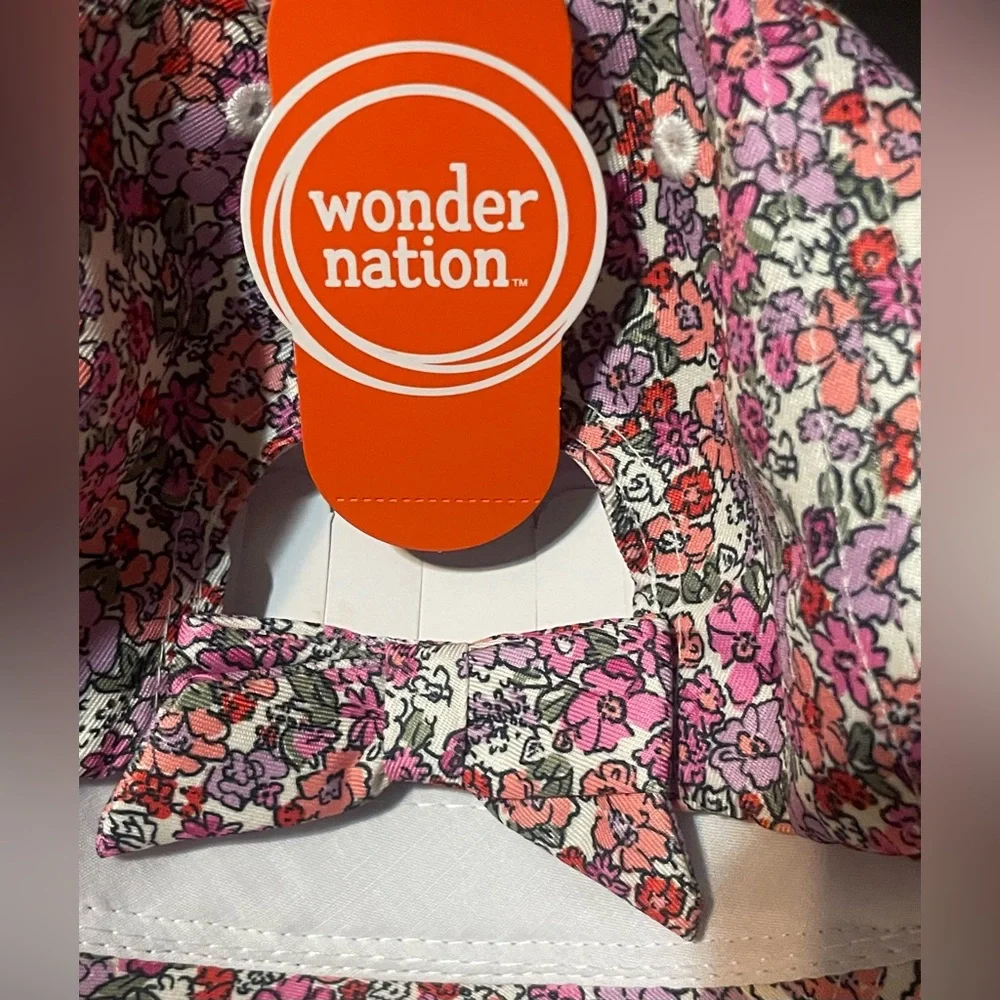 🔴 3/$12 Wonder Nation Girl’s Floral Butterfly Embroidered Baseball‎ Cap! NWT!
